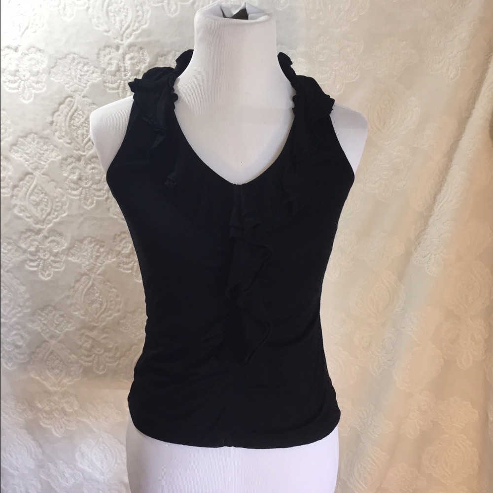 White House Black Market Ruffle Tank Top